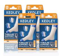 Kedley Elasticated Tubular Support Bandage, Reusable Stockinette for Wrist, Arm, Elbow & Knees, Breathable Mild Support for Strains, Sprains, Injury & Post-Surgical Recovery. 4Pack (4, Size E)