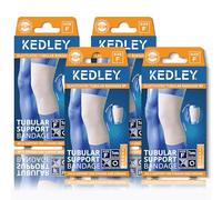 Kedley Elasticated Tubular Support Bandage, Reusable Stockinette for Wrist, Arm, Elbow & Knees, Breathable Mild Support for Strains, Sprains, Injury & Post-Surgical Recovery. 4Pack (4, Size F)