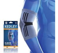 KEDLEY Elbow Support Sleeve | Premium Elasticated Compression Support Band | Tennis Elbow, Golfers Elbow, Tendonitis, Joint Pain and Arthritis | Ideal for Sports and Everyday Activities (Junior (S/M)