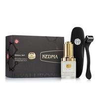 Kedma - Dermaroller and Night Hydrating Serum Set - Collagen Stimulation and Radiance - With Hyaluronic Acid and Vitamin C - 1 Set