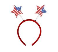 KEDMOT Patriotic Red White and Blue Bow Headband for Girls, 4th of July Hairband USA Independence Day Accessories（Style 5）