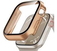 Kedoushi Compatible with Apple Watch Waterproof Protective Case with Screen Protector Series 10 46 mm, All-Round Protective Case HD Ultra Thin PC Protective Case for iWatch Case 46 mm Rose Gold