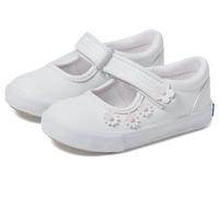 Keds Girls Ella MJ Flowers (Toddler/Little Kid), White, 26.5 EU