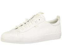 Keds Women's Kickback Leather Sneaker, White, 6 UK