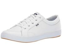 Keds Women's Center Leather Sneaker, White, 4 UK