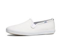 Keds Women's Champion Slip on Sneaker, White Leather, 3 UK