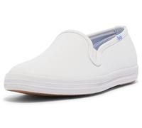 Keds Women's Champion Slip on Sneaker, White Leather, 6 UK