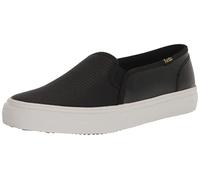 Keds Women's Double Decker Slip on Sneaker, Black Canvas, 5 UK