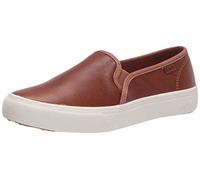 Keds Women's Double Decker Slip on Sneaker, Cognac Leather, 6 UK