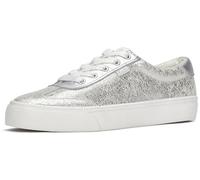 Keds Women's Jktoe-8 Fashion Sneaker, Silver Distressed Metallic Leather, 4.5 UK