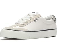 Keds Women's Jump Kick T-Toe Fashion Sneaker, Snow White/Cream/Black, 5 UK
