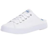 Keds Women's Kickstart Mule CORE Canvas Sneaker, White, 7.5 M US