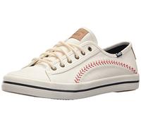 Keds Women's Kickstart Pennant Sneaker, Cream, 4.5 UK