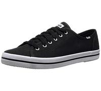 Keds Women's Kickstart Seasonal Solid Sneaker, Black, 7.5 UK