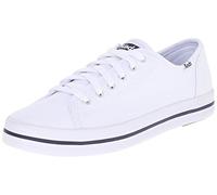 Keds Women's KICKSTART SEASONAL SOLID Sneaker, White, 4 UK