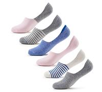 Keds Women's Low Cut Sneaker Signature Knit No Show Sock Liners, Pink (6 Pair), One Size
