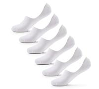 Keds Women's Low Cut Sneaker Signature Knit No Show Sock Liners, White (6 Pair), One Size (Pack of 6)