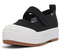 Keds Women's Mary Jane Flats, Black Canvas, 7