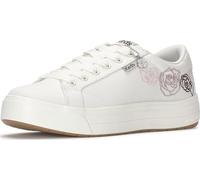 Keds Women's Park-3 Fashion Sneaker, Snow White/Pink Embroidery, 4.5 UK