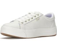 Keds Women's Park-6 Fashion Sneaker, White Leather, 2 UK