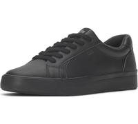 Keds Women's Pursuit Lace Up Fashion Sneaker, Black/Black Leather, 10 Wide
