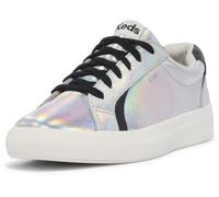 Keds Women's Pursuit Lace Up Sneaker, Silver Iridescent Leather, 5.5 UK