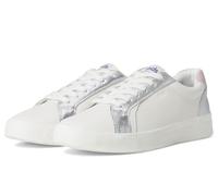 Keds Women's Pursuit Lace Up Sneaker, Snow White/Silver/Mauve Leather, 3 UK