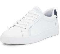 Keds Women's Pursuit Lace Up Sneaker, White/Blue Leather, 5 UK