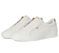 Keds Women's Pursuit Zip Sneaker, Snow White/Gold Leather, 3 UK