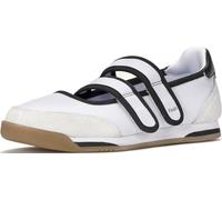 Keds Women's Revival Mary Jane, White/Black Nylon/Suede, 8