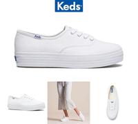 Keds Women's Sneaker Triple Feat Organic Cotton - White, Size 5 - UK 5