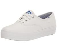 Keds Women's The Platform Lace Up Sneaker, White, 5 UK