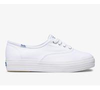 Keds Women's TRIPLE Sneaker, White, 7 UK