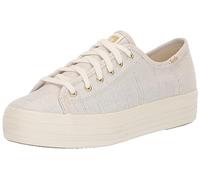 Keds Women's Triple Kick Canvas Sneaker, Gold Metallic, 7 UK
