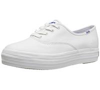 Keds Women's TRIPLE Sneaker, White, 3.5 UK
