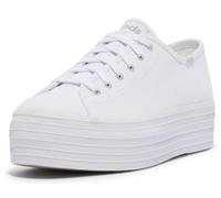 Keds Women's Triple UP Canvas Sneaker, White, 5.5 UK