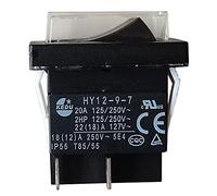 KEDU HY12-9 Series Rocker Switch Push Button Switches for Household Electrical Appliances and Similar Device,125/250V 20A HY12-9-7 (HY12-9-7)
