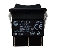 KEDU HY12-9 Series Rocker Switch Push Button Switches for Household Electrical Appliances and Similar Device,125/250V 20A HY12-9-3 (HY12-9-3)