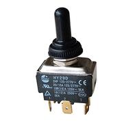 KEDU HY29D Toggle Switch With Silicone Protection Cover DPDT ON-OFF-ON 2HP 20/15A 125-277V 18R(15) A 125V 18(12) A 250V 5E4 CE