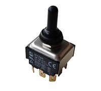 KEDU HY29K Toggle Switch With Silicone Protection Cover 3PDT ON-OFF-ON 2HP 24/15A 125-277V 18(15) A 125V 18(12) A 250V 16(8) A 400V 5E4 CE