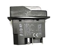 KEDU KJD16 5 Pins Waterproof Electromagnetic Push Button Switch On Off Switches with Overload Protection UVLO for Electric Power Tools Machine Tool Equipment 220V 16A 2HP (KJD16)