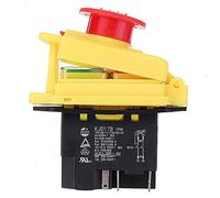 KEDU Waterproof Electromagnetic Pushbutton Switches KJD17B 220V 2HP 5Pins Safety Push Button Switch with Emergency Stop Cover