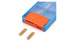 KEEBI 10 Pcs Carbide Turning Inserts Grooving Tool MGMN150 G MGMN200 G MGMN250 MGMN300 M MGMN400 M NC3030 Carbide Slotting Blade Metal Lathe Tool Slotting Blade (Angle : MGMN300 M NC3030)