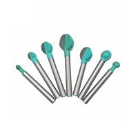 KEEBI 7pcs Ball End Grooving Router Bits, 6mm Shank Wood Carving Ball Nose Round Carving Bit Cove Milling Bit Tungsten Carbide Router Bit