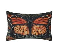 Keebik Butterfly William Morris Throw Pillow Covers Decorative Outdoor Soft Pillowcases Home Decor Living Room Cushion Case for Bed Couch Car 12x20 Inch