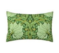 Keebik Exhibition Green William Morris Pimpernel Throw Pillow Covers Decorative Outdoor Soft Pillowcases Home Decor Living Room Cushion Case for Bed Couch Car 12x20 Inch