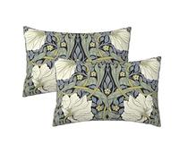 Keebik William Morris Pimpernel Throw Pillow Covers Set of 2 Cushion Covers for Couch Home Bed Living Room Decorative Pillow Cases 12x20 Inch