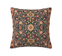 Keebik William Morris Vintage Floral Throw Pillow Cover Soft Decorative Throw Pillowcases Cushion Case for Home Decor Living Room Bed Couch Car 16x16 Inch