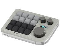 KEEBMONKEY Megalodon Triple Knob Macro Pad Programmable Designer Mini Keyboard 16 Keys (Soy), Grey And Black