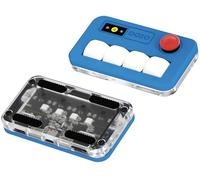 KEEBMONKEY Sayo O3C OSU Rapid Trigger Hall Effect Keyboard with Joystick and Screen, CNC Aluminum RGB One Handed Macro Pad for Rhythm Games,USB-C Custom Programmable keypad (Blue(4 Key))